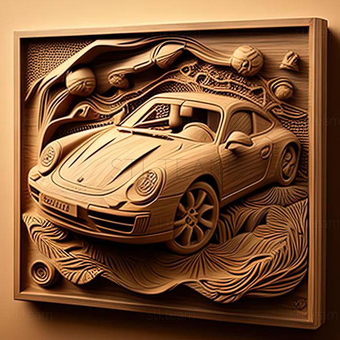3D модель Porsche Carrera (STL)